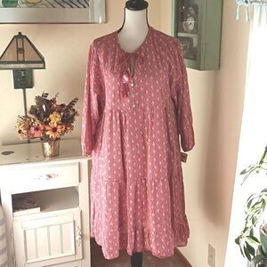 Scandal Tiered Ruffled Shift Dress